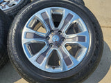 20" Dodge Ram 1500 OEM Laramie Long Horn wheels rims 2678 2682 TAN 2024 2025 NEW Texas Truck Tire