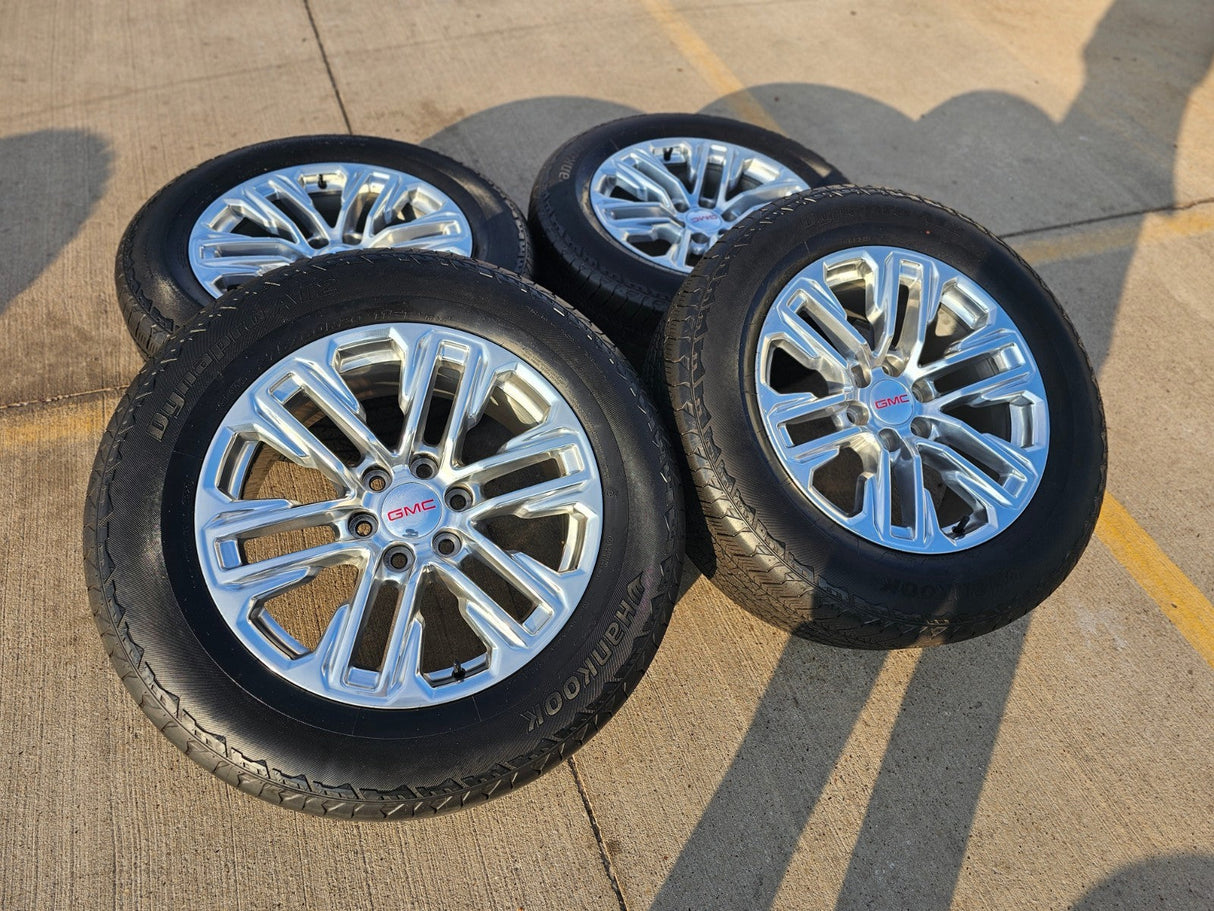 20" GMC Yukon Sierra Tahoe Silverado OEM 2120 14024 wheels rims tires Texas Truck Tire