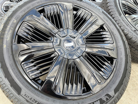 24" Cadillac Escalade IQ DEEP SPACE EV OEM wheels rims Hummer 2500 2025 2026 NEW Texas Truck Tire
