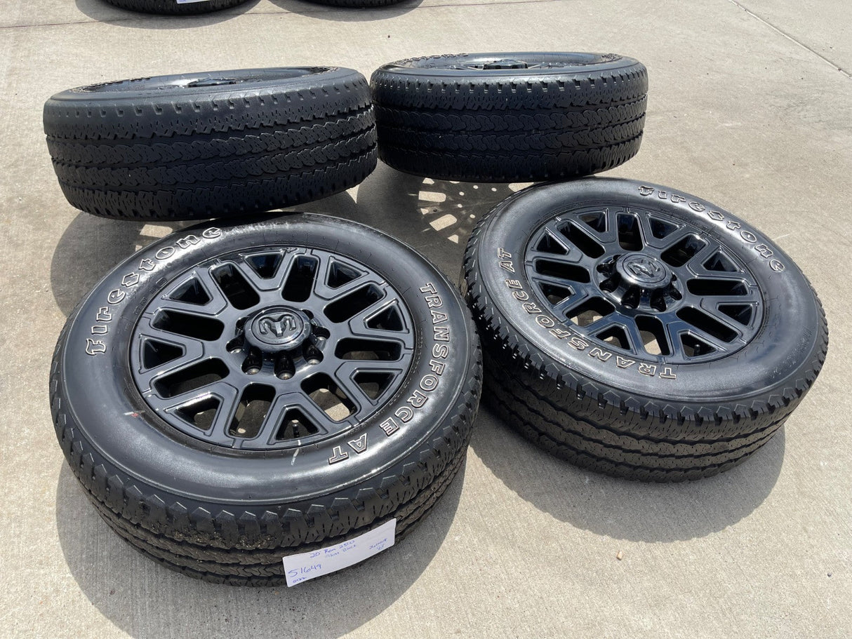 20" Dodge Ram 2500 3500 LARAMIE OEM 51649 wheels rims 2025 2026 Texas Truck Tire