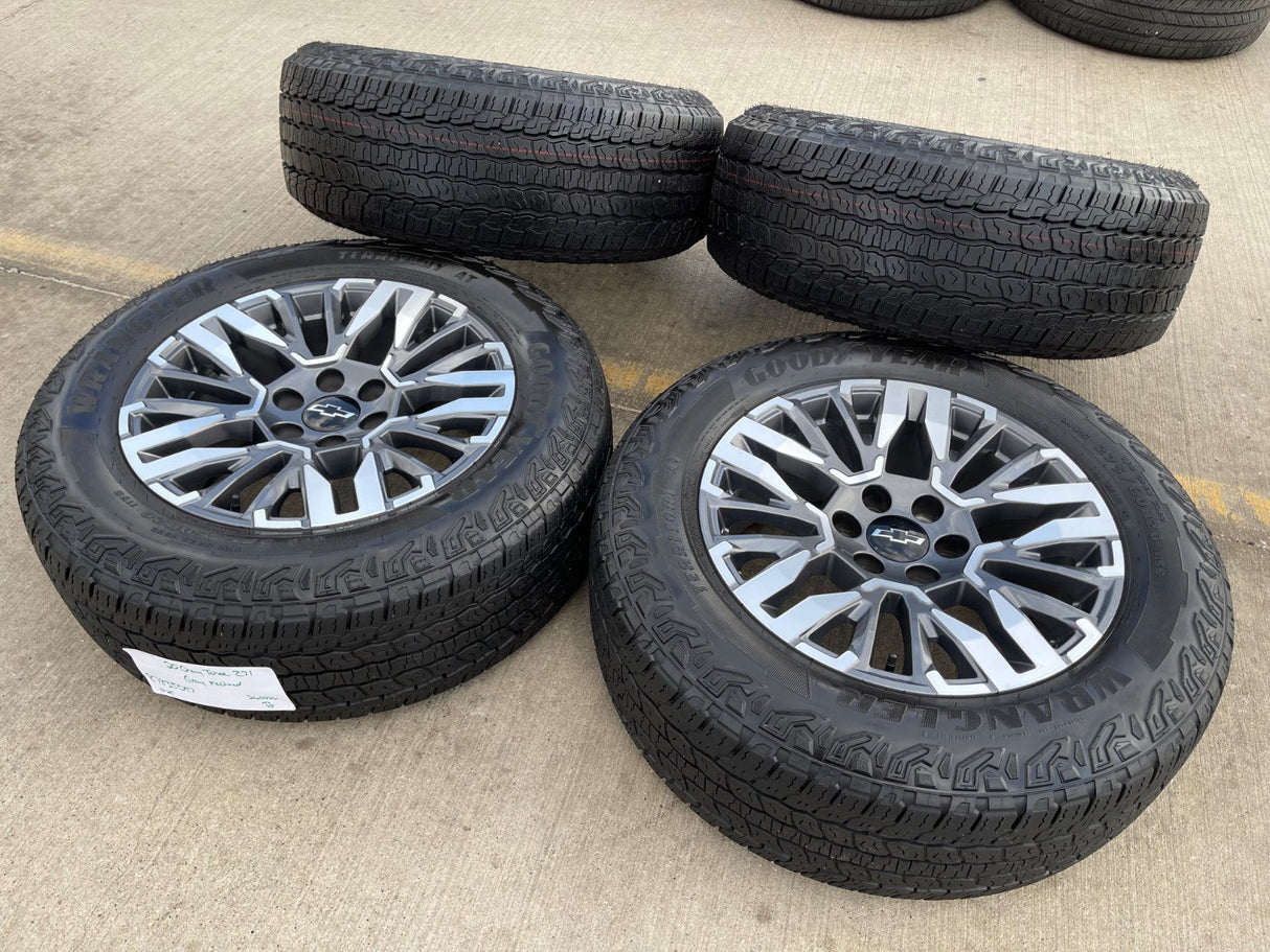 20" Chevy Silverado Z71 GMC Sierra Canyon Colorado OEM wheels rims 2025 2026 Texas Truck Tire
