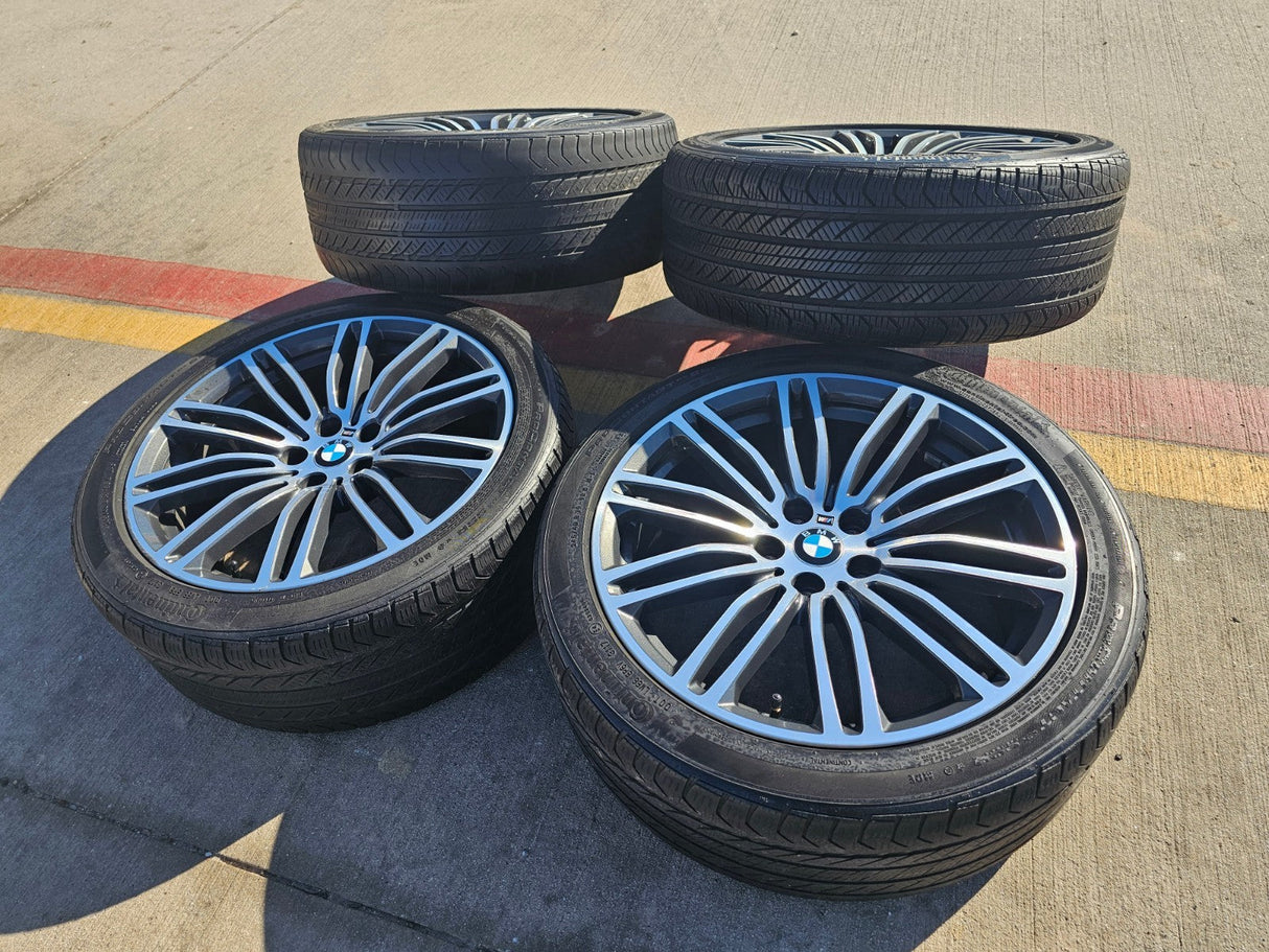 19" BMW 530i 540i 530e M550i 4 5 6 7 OEM 86328 Series wheels rims Style 664M Texas Truck Tire