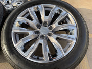 22" GMC Yukon Chevy Tahoe Escalade OEM 95513 14134 wheels rims BRIDGESTONE NEW Texas Truck Tire
