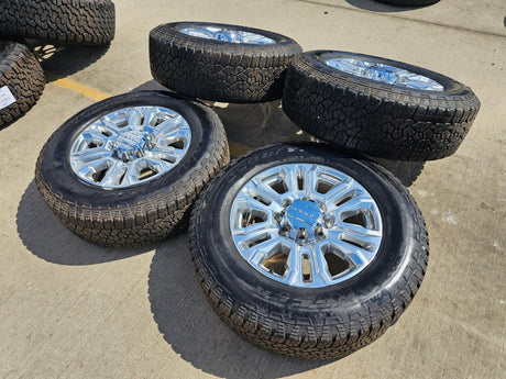 20" GMC Sierra Denali 2500 3500 OEM 5957 wheels rims tires 2024 2025 2026 NEW Texas Truck Tire
