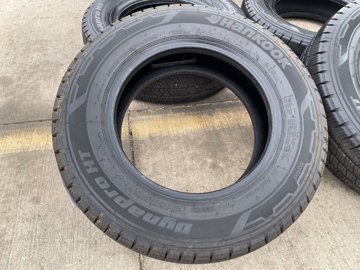 (6) 205/75/16 Hankook Dynapro H/T tires LT 10 ply load range E NEW TAKE OFFS! Texas Truck Tire