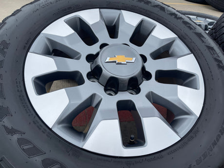 20" Chevy Silverado GMC Sierra AT4 2500 3500 OEM 5960 5947 wheels rims Texas Truck Tire