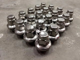 20) 14x1.5 OEM Toyota Tundra lug nuts washer polished LX570 Sequoia Land Cruiser Texas Truck Tire