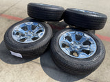 20" Dodge Ram 1500 OEM Laramie CHROME 2680 wheels rims 2025 2026 BRIDGESTONE NEW Texas Truck Tire