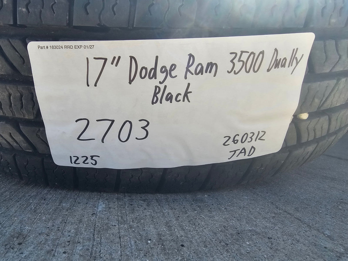 17" Dodge Ram 3500 Dually Laramie 8x200 wheels rims OEM 2703 2704 NEXEN Texas Truck Tire