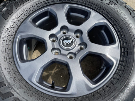 (5) 17" Ford Bronco Big Bend wheels rims 10384 OEM Ranger FALKEN A/T3 33" Texas Truck Tire