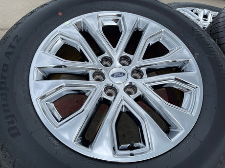 20" Ford F-150 LARIAT Limited OEM 10619 rims wheels CHROME Expedition 2026 NEW Texas Truck Tire
