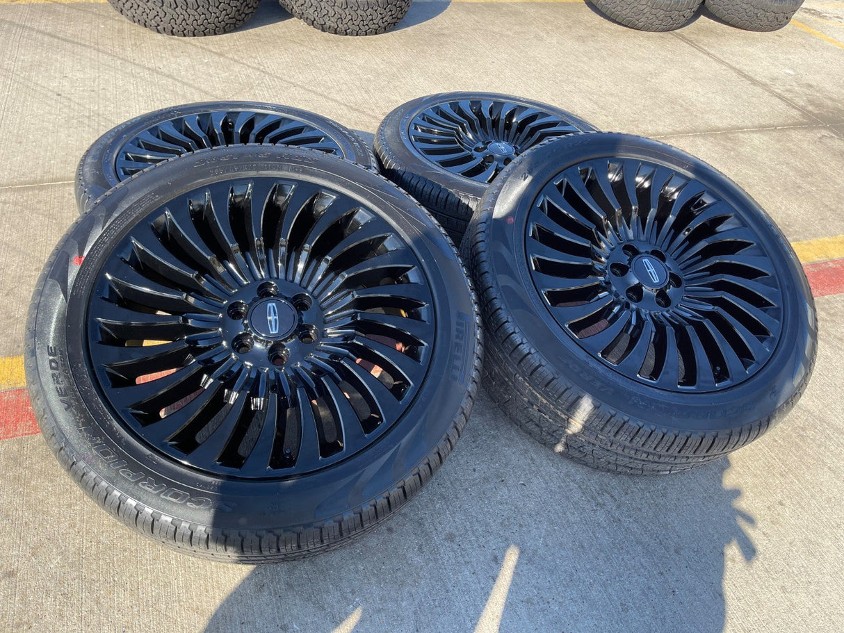 22" Lincoln Navigator OEM rims wheels 10179 Black Label NEW Texas Truck Tire