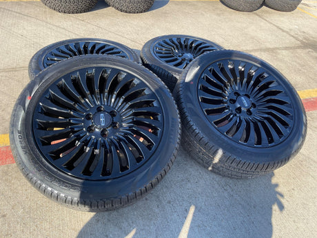 22" Lincoln Navigator OEM rims wheels 10179 Black Label NEW Texas Truck Tire