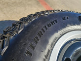 17" Ford Bronco HERITAGE Edition wheels rims white 2025 2026 GOODYEAR 35" NEW Texas Truck Tire