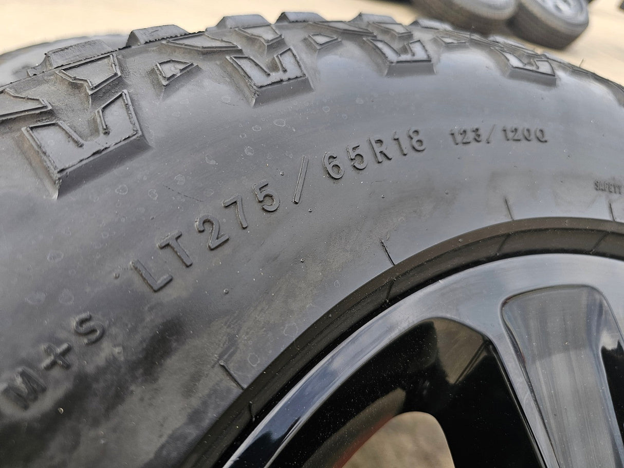 18" Jeep Wrangler Sahara OEM 9221 9255 wheels rims 2020 2021 2022 2023 2024 2025 Texas Truck Tire