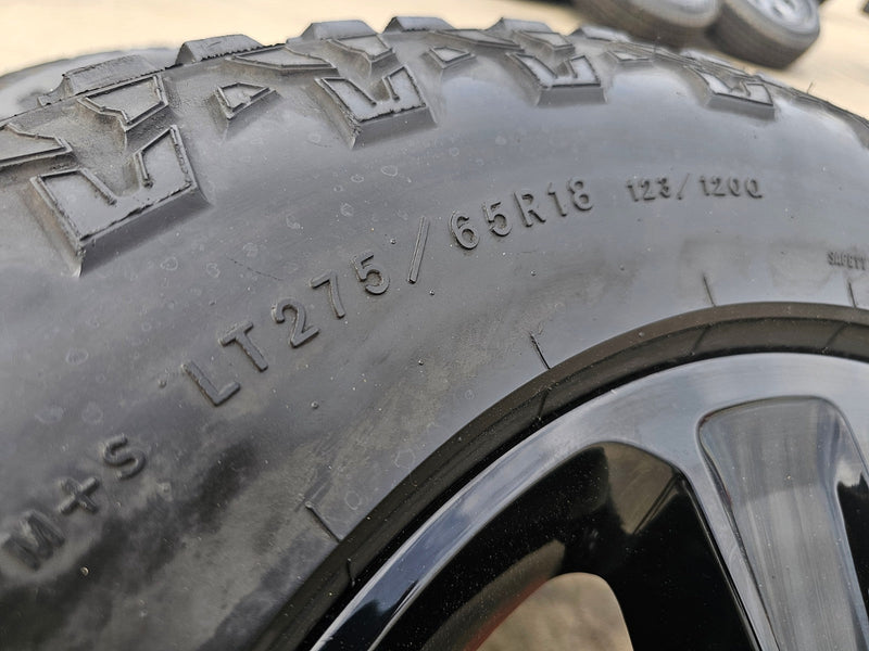 18" Jeep Wrangler Sahara OEM 9221 9255 wheels rims 2020 2021 2022 2023 2024 2025 Texas Truck Tire