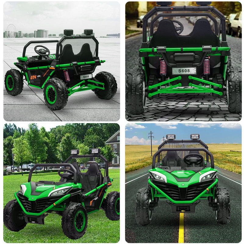 24V Kids 2-Seater Electric Ride-On UTV Truck with 4WD and 320W Motor, Remote Control
