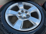 20" Chevy Silverado Tahoe Suburban OEM 5652 wheels rims tires PIRELLI A/T Texas Truck Tire