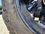22x10 FUEL D775 Reaction Chevy Dodge Ram 2500 3500 wheels rims 37" 8x165 8x6.5 Texas Truck Tire