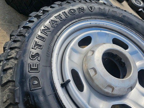 17" Ford F-250 F-350 OEM 3828 wheels rims tires FIRESTONE DESTINATION M/T2 Texas Truck Tire