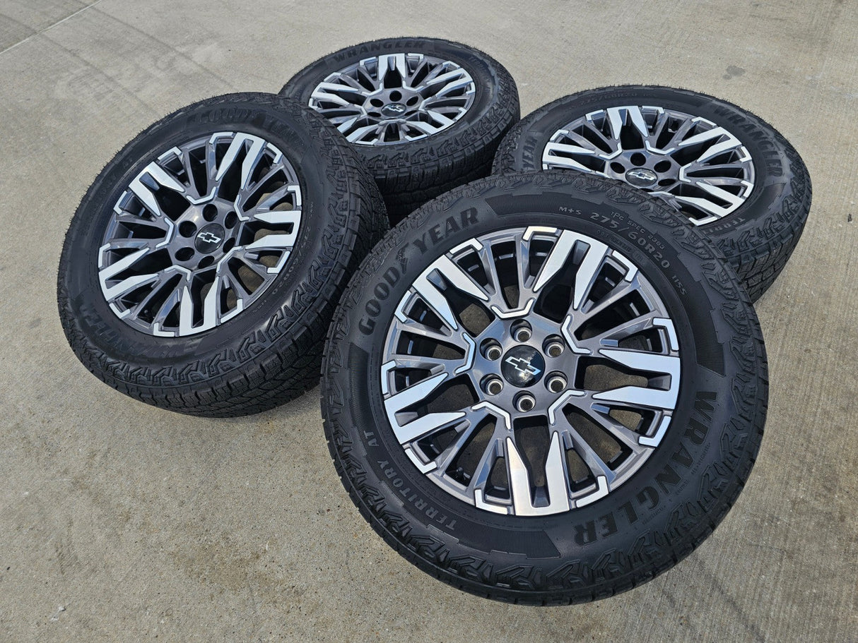 20" Chevy Silverado Z71 GMC Sierra Canyon Colorado OEM wheels rims 2025 2026 NEW Texas Truck Tire