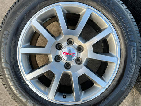 20" GMC Sierra Yukon DENALI OEM wheels rims 5699 5644 MICHELIN DEFENDER LTX M/S2 Texas Truck Tire