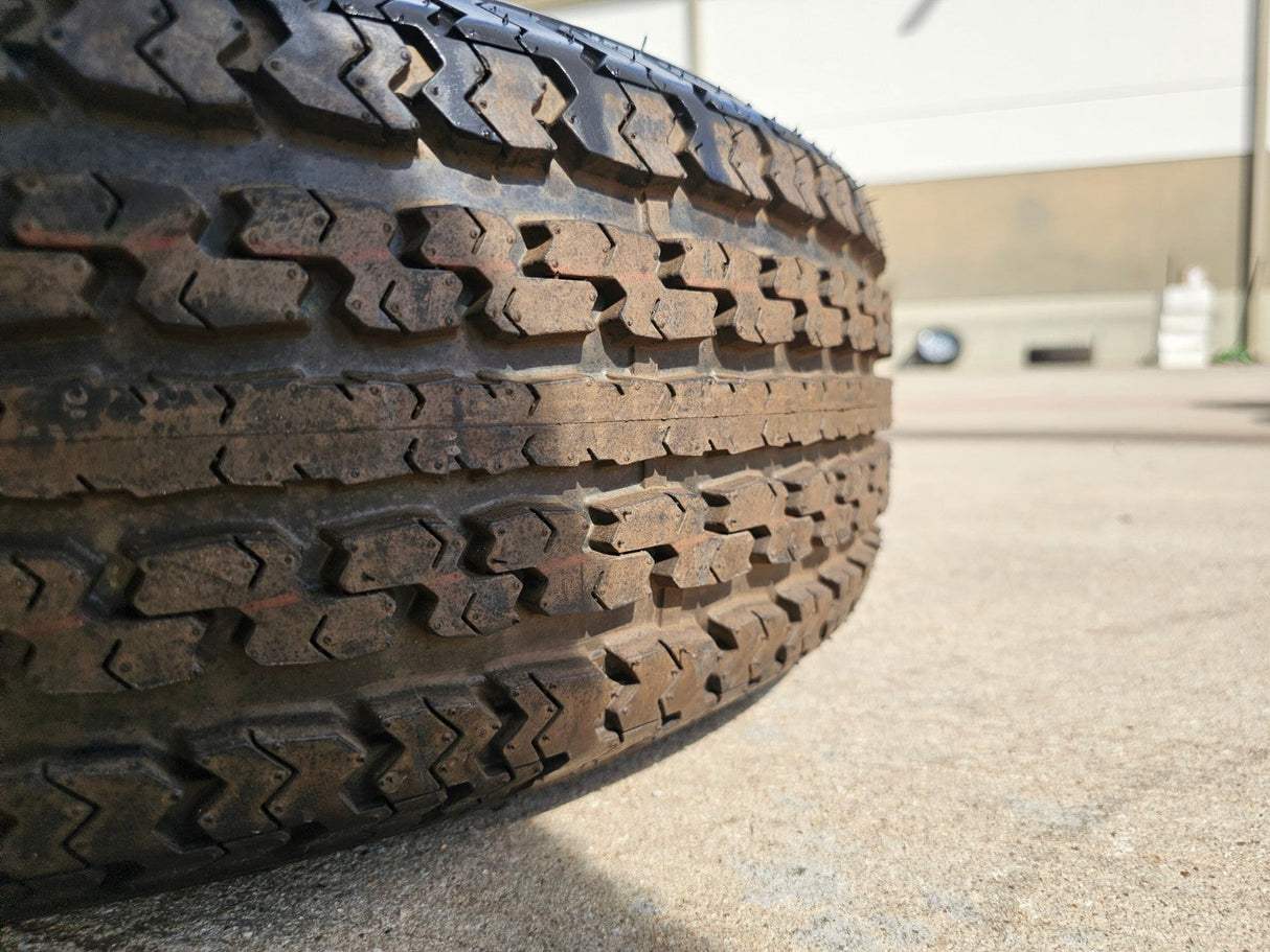 (1) 15x5 Dexstar Steel Trailer wheel rim tire 5x4.5 5x114.3 Texas Truck Tire