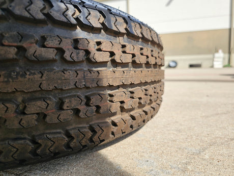 (1) 15x5 Dexstar Steel Trailer wheel rim tire 5x4.5 5x114.3 Texas Truck Tire