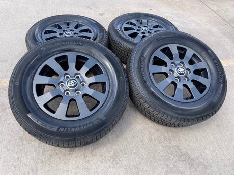 18" Toyota Land Cruiser OEM TRD wheels rims 95952 Tundra Sequoia MICHELIN NEW Texas Truck Tire