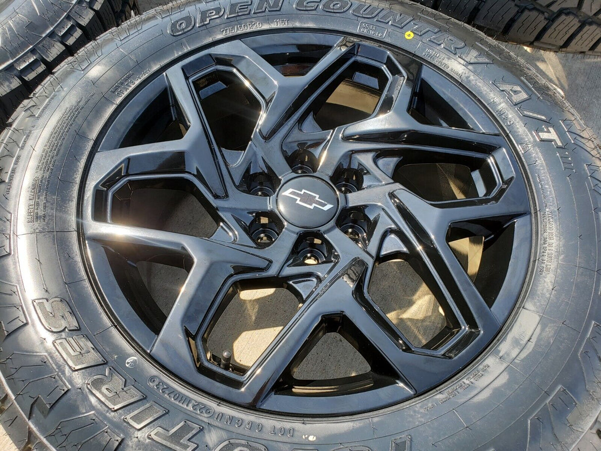 20" GMC Sierra Yukon AT4X Tahoe OEM 95369 wheels rims 2023 2024 2025 NEW Texas Truck Tire