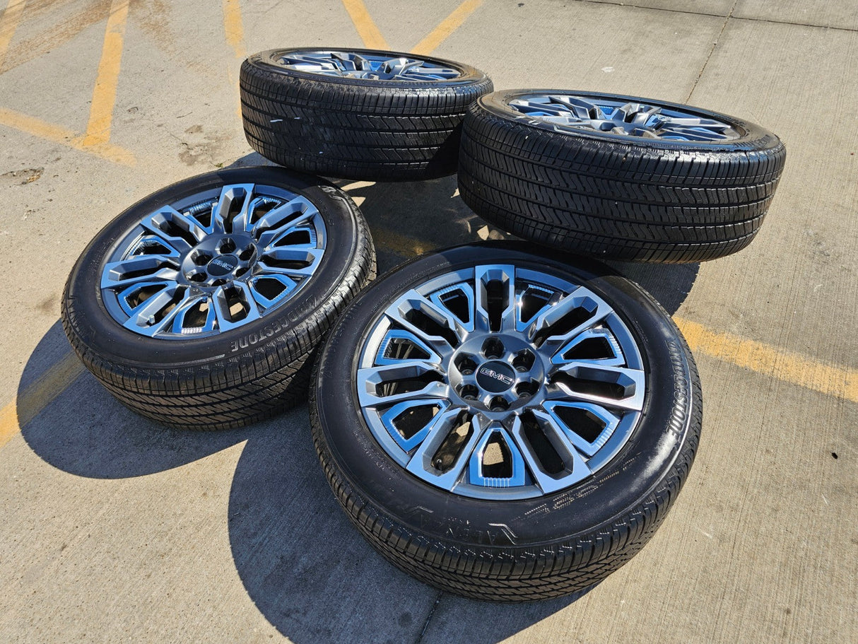 22" GMC Yukon Chevy Tahoe Escalade OEM 95486 wheels rims 2024 2025 2026 NEW Texas Truck Tire