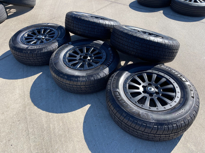 (5) 18" INEOS Grenadier OEM Black wheels rims tires beadlock 2024 2025 2026 NEW Texas Truck Tire