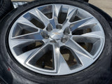 20" Chevy Tahoe Silverado LTZ 5920 OEM wheels rims Yukon 2025 2026 PIRELLI NEW Texas Truck Tire
