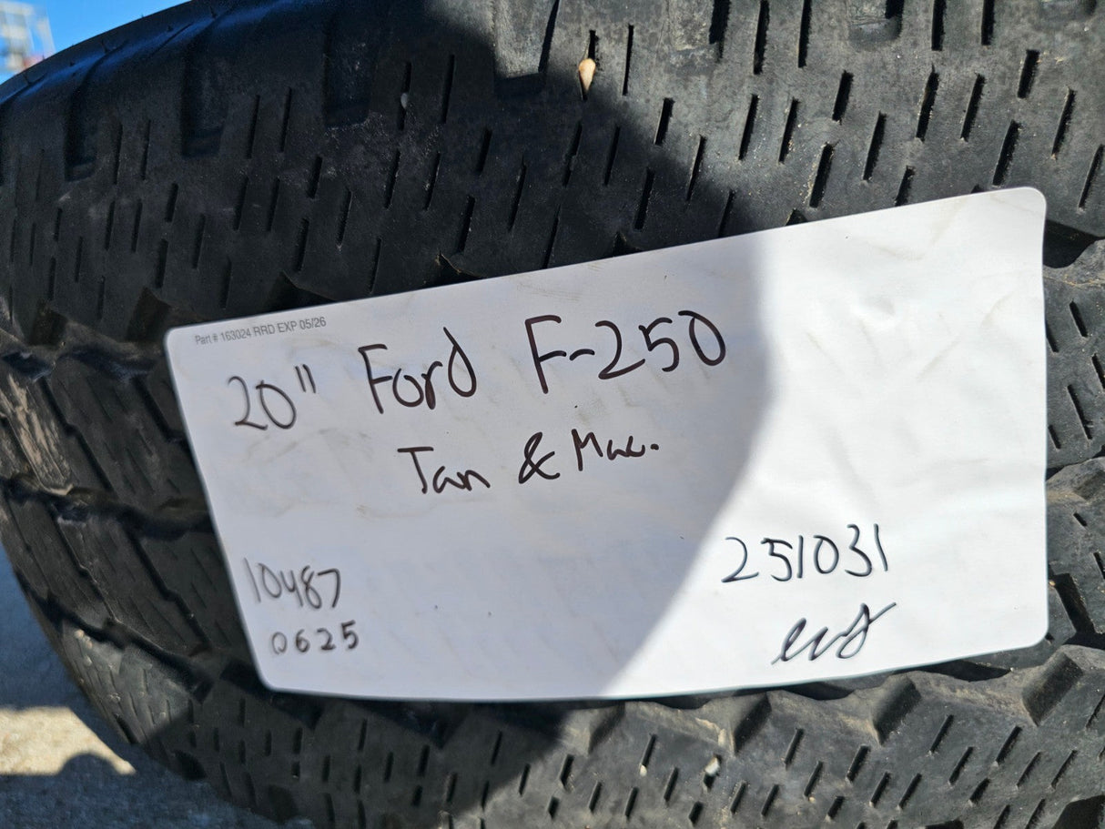 20" Ford F-250 F-350 OEM 10487 LIMITED KING RANCH tan wheels rims 2024 2025 2026 Texas Truck Tire
