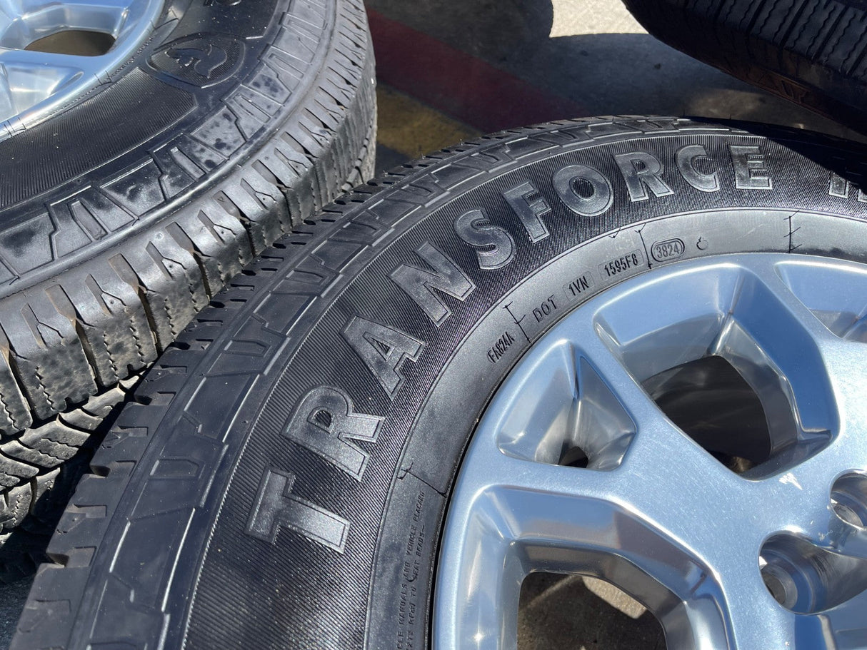 18" Ram 2500 3500 Laramie Power Wagon OEM wheels rims 2693 tires FIRESTONE H/T2 Texas Truck Tire