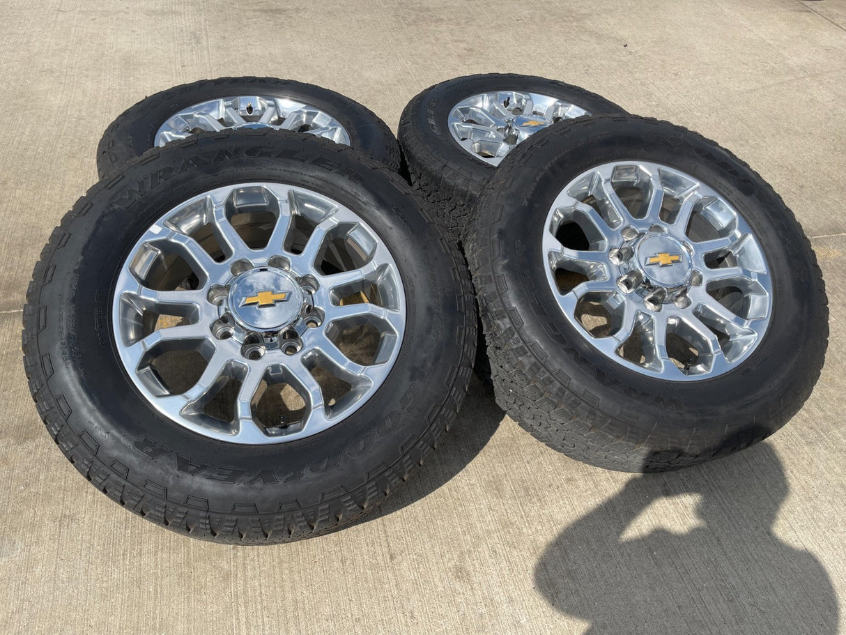 20" Chevy Silverado HIGH COUNTRY GMC Sierra AT4 2500 3500 OEM 95685 wheels rims Texas Truck Tire