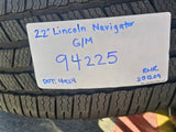 22" Lincoln Navigator OEM 94225 rims wheels BLACK LABEL 2025 2026 MICHELIN NEW Texas Truck Tire