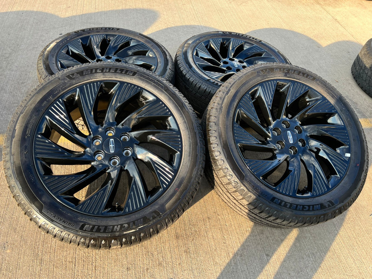 22" Lincoln Navigator OEM 10665 rims wheels BLACK LABEL 2025 2026 NEW Texas Truck Tire