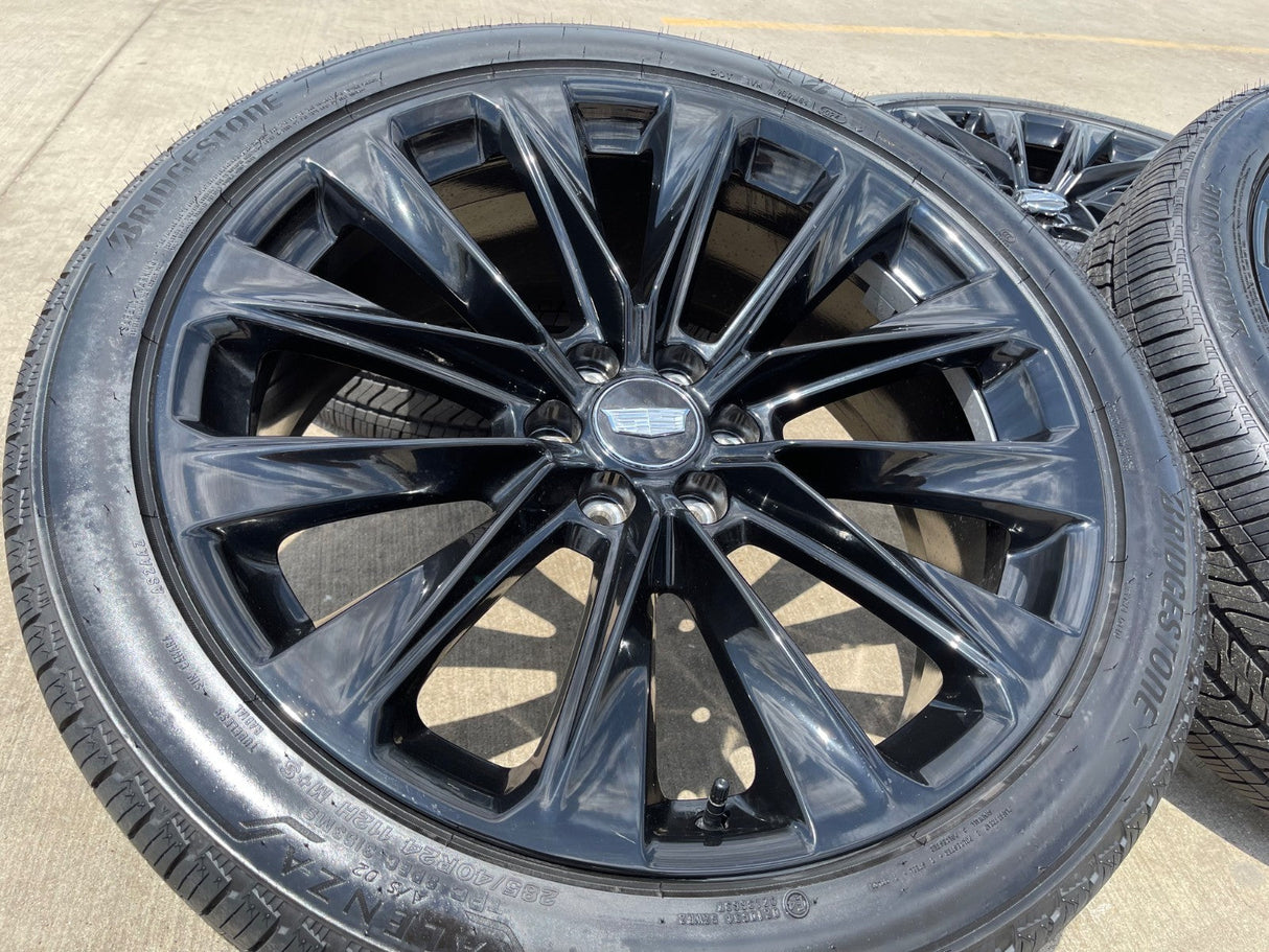 24" Cadillac Escalade V OEM ONYX wheels rims 2022 2023 2024 2025 2026 NEW Texas Truck Tire