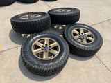 17" Ford F-150 OEM BRONZE Tremor rims wheels tires 10339 FALKEN A/T3 NEW Texas Truck Tire