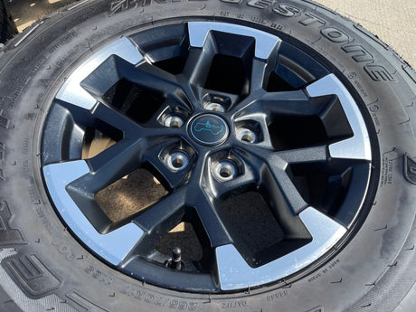 17" Jeep Wrangler Rubicon OEM Black wheels rims 9328 Gladiator 2025 2026 NEW Texas Truck Tire