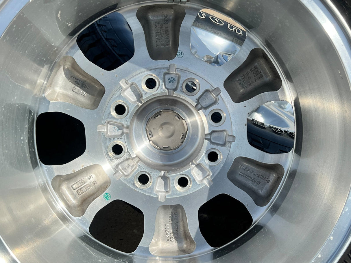 18" Ram 2500 3500 Laramie Power Wagon OEM wheels rims 2692 FIRESTONE A/T2 Texas Truck Tire