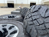 18" Ford F-250 F-350 OEM TREMOR rims wheels 10482 tires DURATRAC R/T 35" Texas Truck Tire