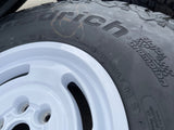 17" Ford Bronco HERITAGE SASQUATCH OEM 10463 wheels rims white 37" BFG NEW Texas Truck Tire