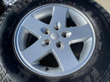 17" Jeep Gladiator OEM wheels rims 9074 Wrangler Kenda Klever A/T Texas Truck Tire