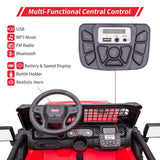 Large Seat 2-Seater Ride-On Truck for Kids with Remote Control - Red Color, 24V