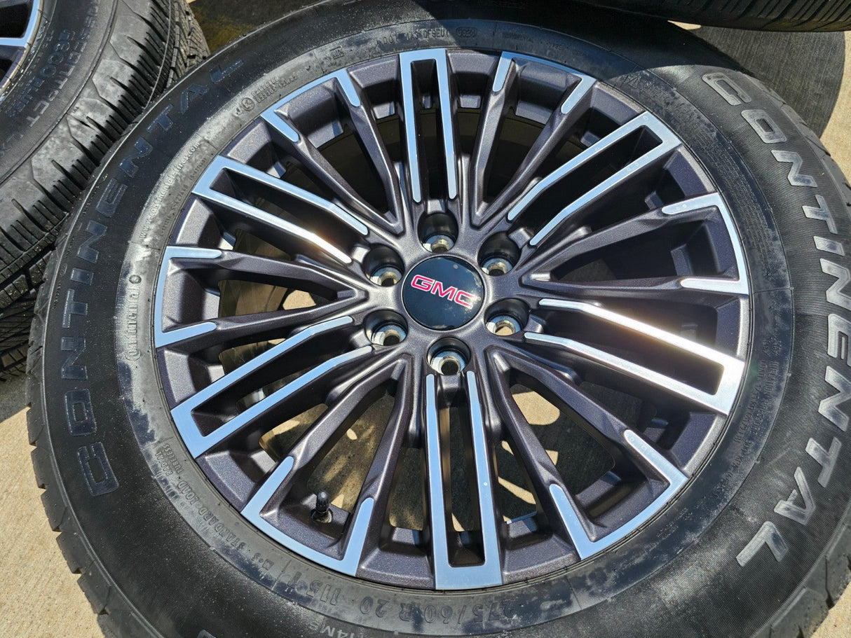 20" GMC Sierra Yukon Chevy Silverado OEM wheels rims 2024 2025 2026 NEW Texas Truck Tire