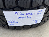 (5) 17" Jeep Wrangler Rubicon OEM 96226 wheels rims Gladiator FALKEN A/T3 NEW Texas Truck Tire