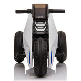 3-Wheel Double Drive Electric Motorcycle for Kids in White