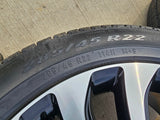 22" Lincoln Navigator OEM rims wheels 10499 95383 Black Label 2023 2024 2025 Texas Truck Tire